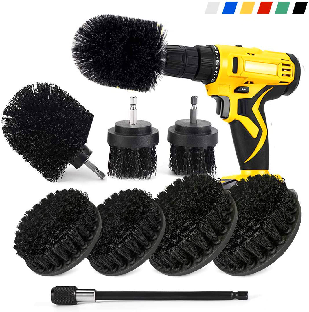 Electric Drill Cleaning Brush Set – Power Scrubber Drill Attachments for Bathroom, Kitchen, Tiles & Car Detailing