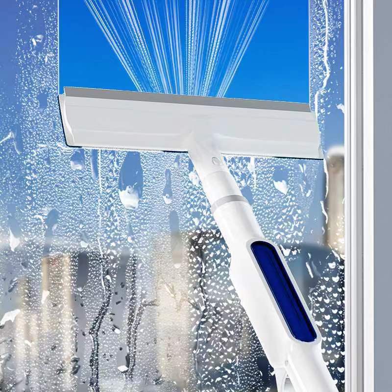 2-in-1 Spray Window Cleaner – Glass Wiper Squeegee with Water Spray for Streak-Free Window & Mirror Cleaning