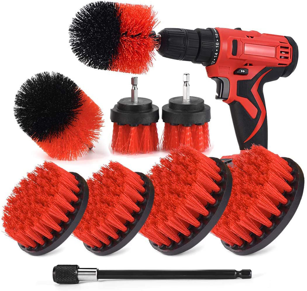 Electric Drill Cleaning Brush Set – Power Scrubber Drill Attachments for Bathroom, Kitchen, Tiles & Car Detailing