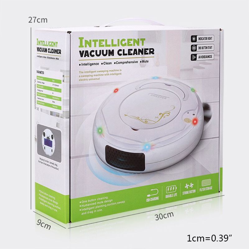 Smart Robot Vacuum Cleaner – Automatic Lazy Cleaning Sweeper with Strong Suction for Home & Office