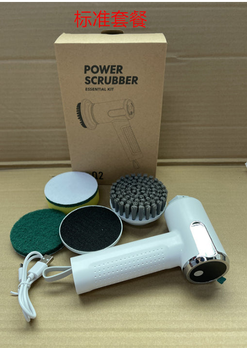 Smart Display Electric Cleaning Brush – Waterproof Cordless Multi-Functional Kitchen & Sink Spin Scrubber Tool