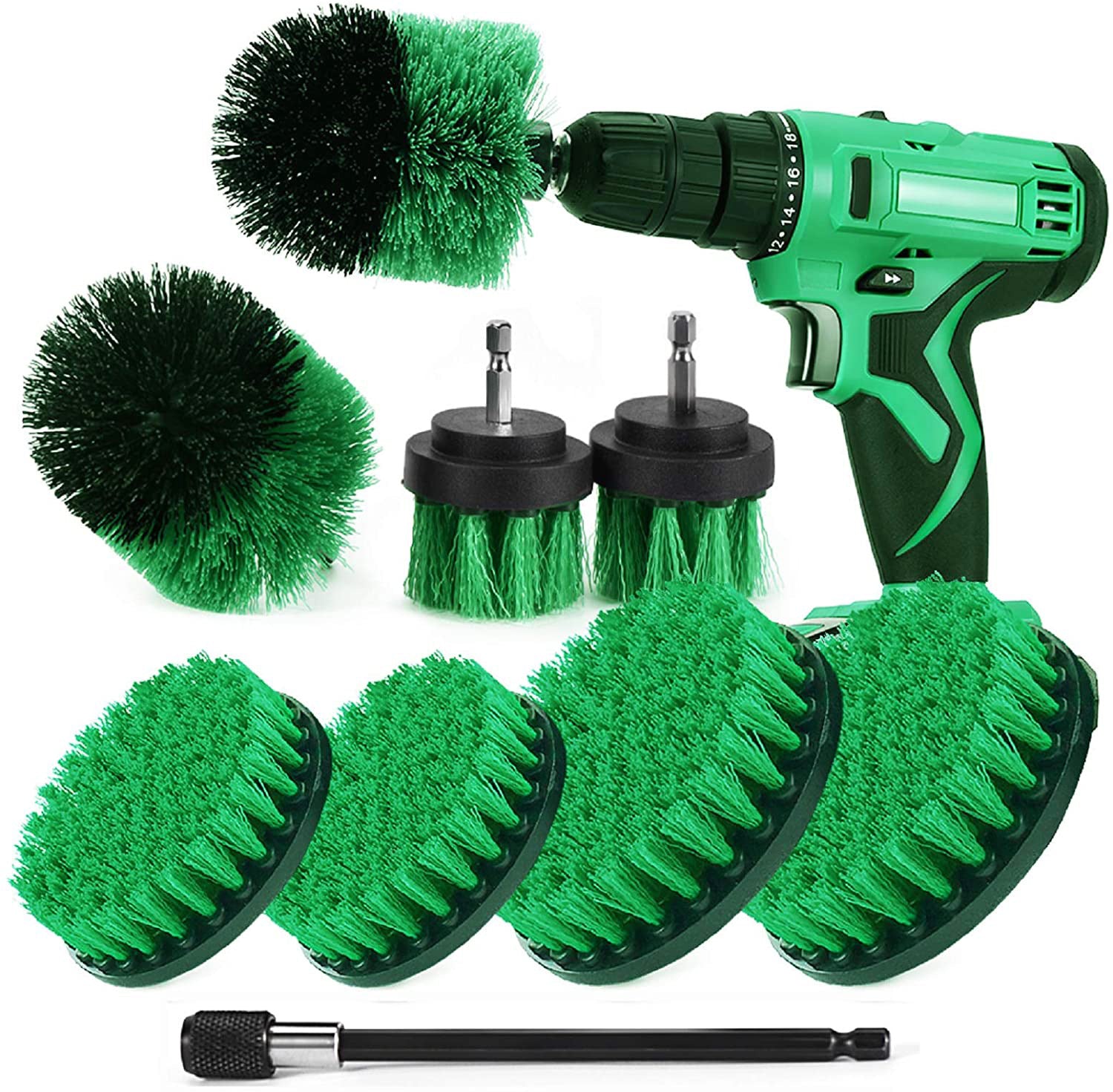 Electric Drill Cleaning Brush Set – Power Scrubber Drill Attachments for Bathroom, Kitchen, Tiles & Car Detailing